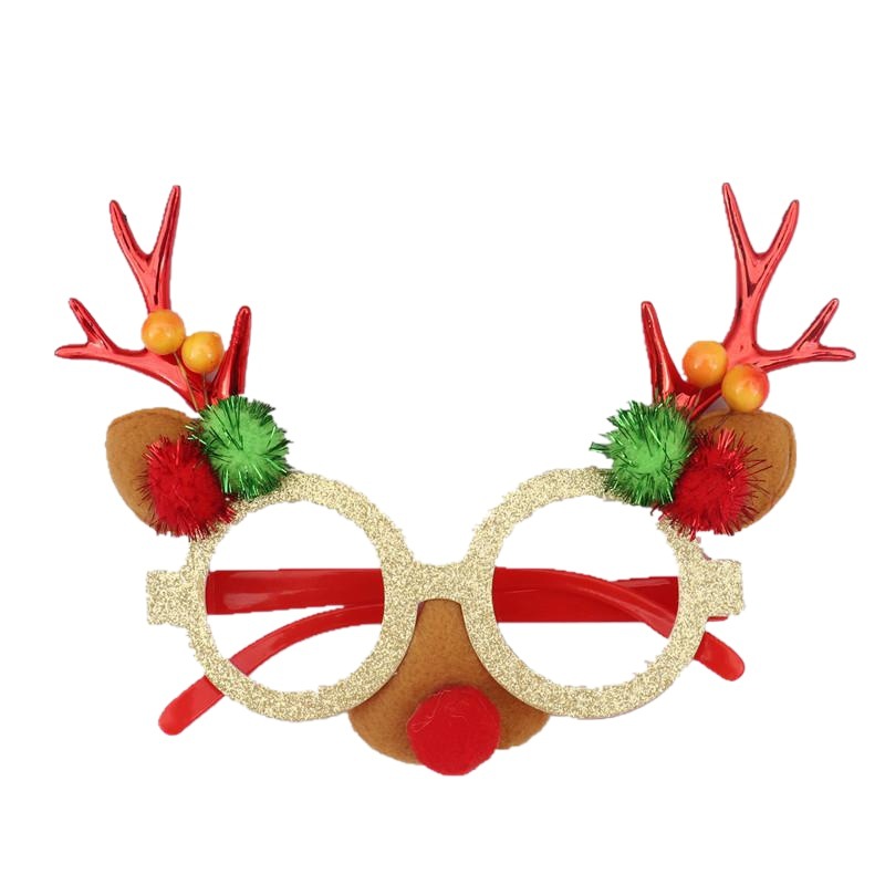 Christmas new creative antler glasses party party atmosphere decoration supplies children's prize gift small gift