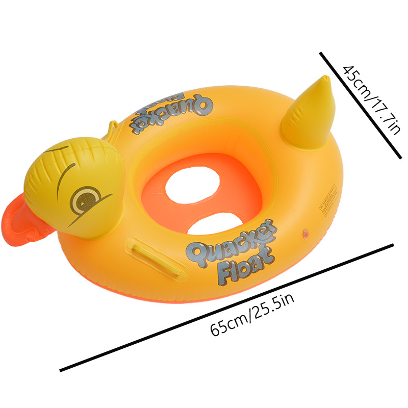 Picture of Factory wholesale water seat children's swimming ring cross-border infant inflatable swimming ring small yellow duck swimming seat ring