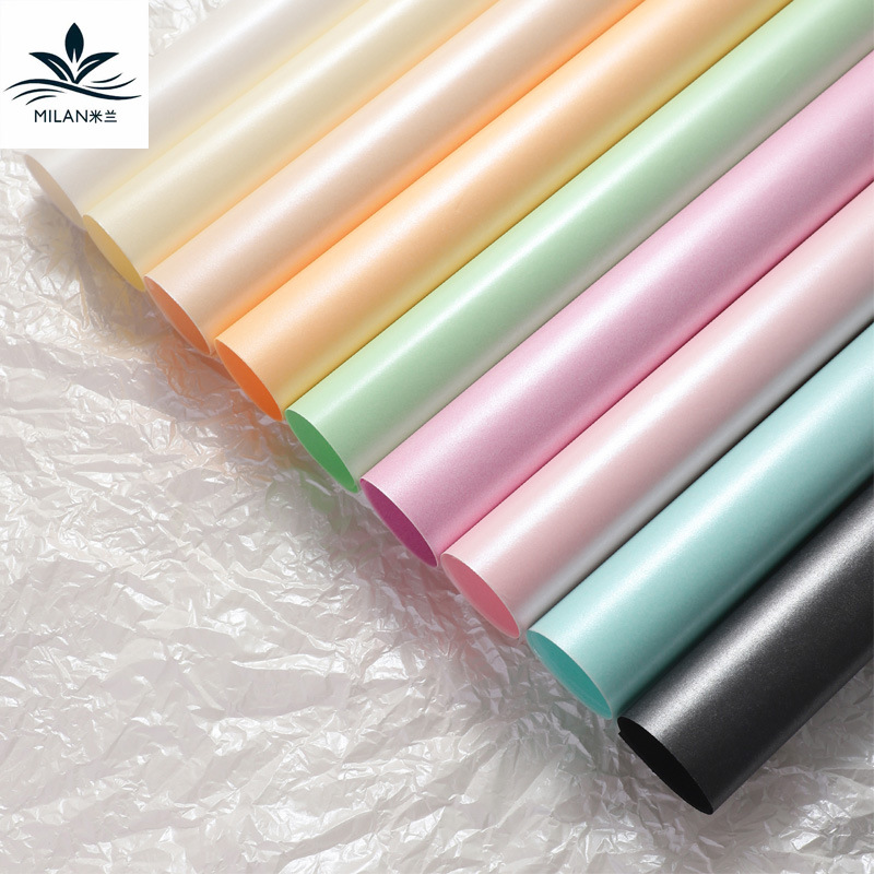 38g thick pearl pear paper waterproof flower wrapping paper hand bouquet lining pleated paper floral wrapping paper