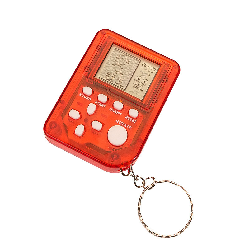Picture of Handheld Mini Tetris Game Machine Large Screen Children's Nostalgic Educational Entry Toy Keychain Pendant
