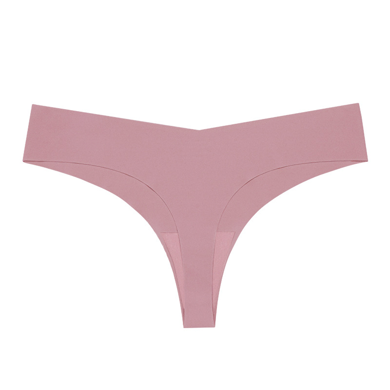 Picture of Cross-border large size sexy seamless thong women's one-piece low waist ice silk sports fitness women's underwear