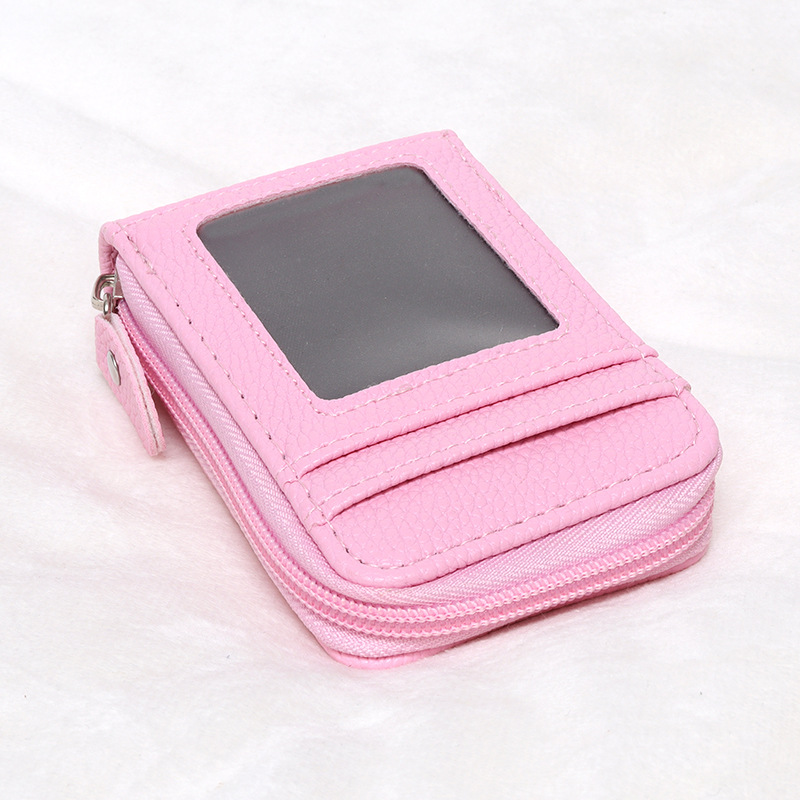 Picture of Cross-Border Organ Multifunctional Card Holder Foreign Trade New Hot Product Multi-Color Anti-Theft Zipper Vertical Short Wallet