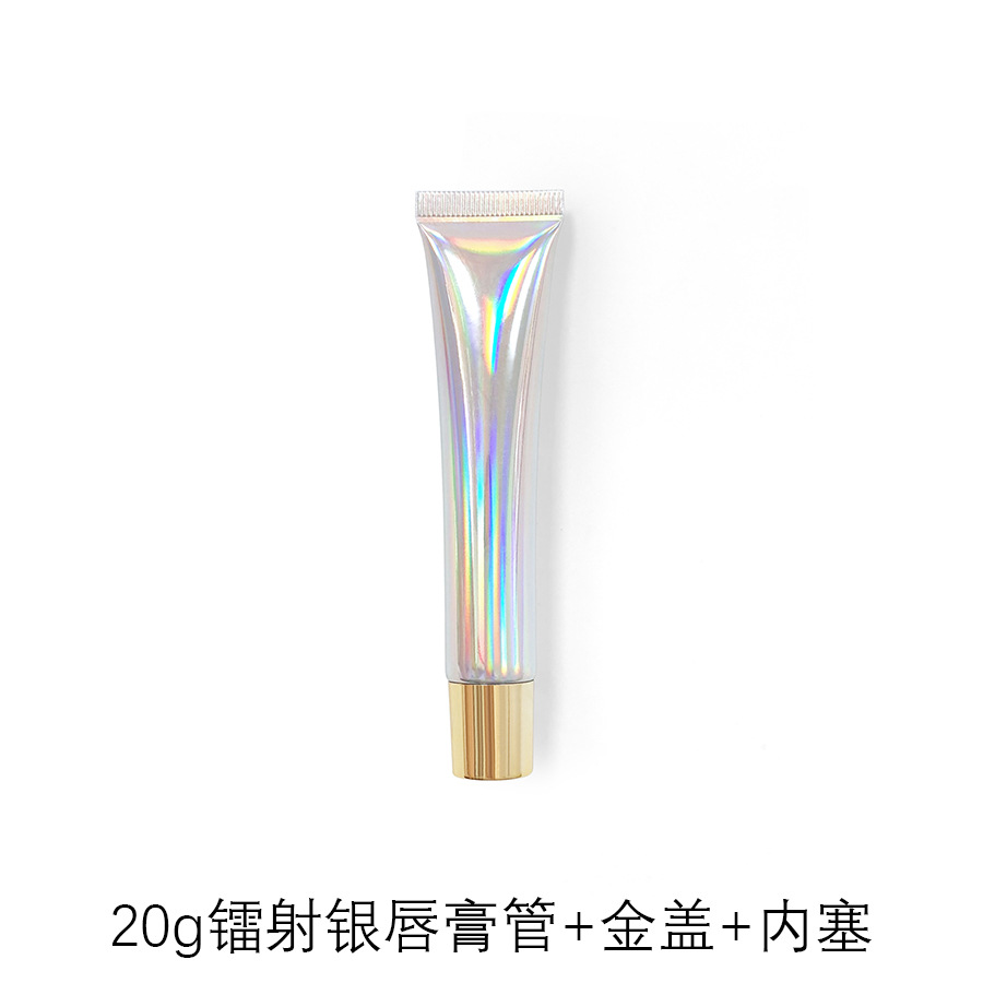 Picture of [Spot] 10g15g20g transparent white lipstick hose cosmetic hose packaging empty bottle lip gloss packaging