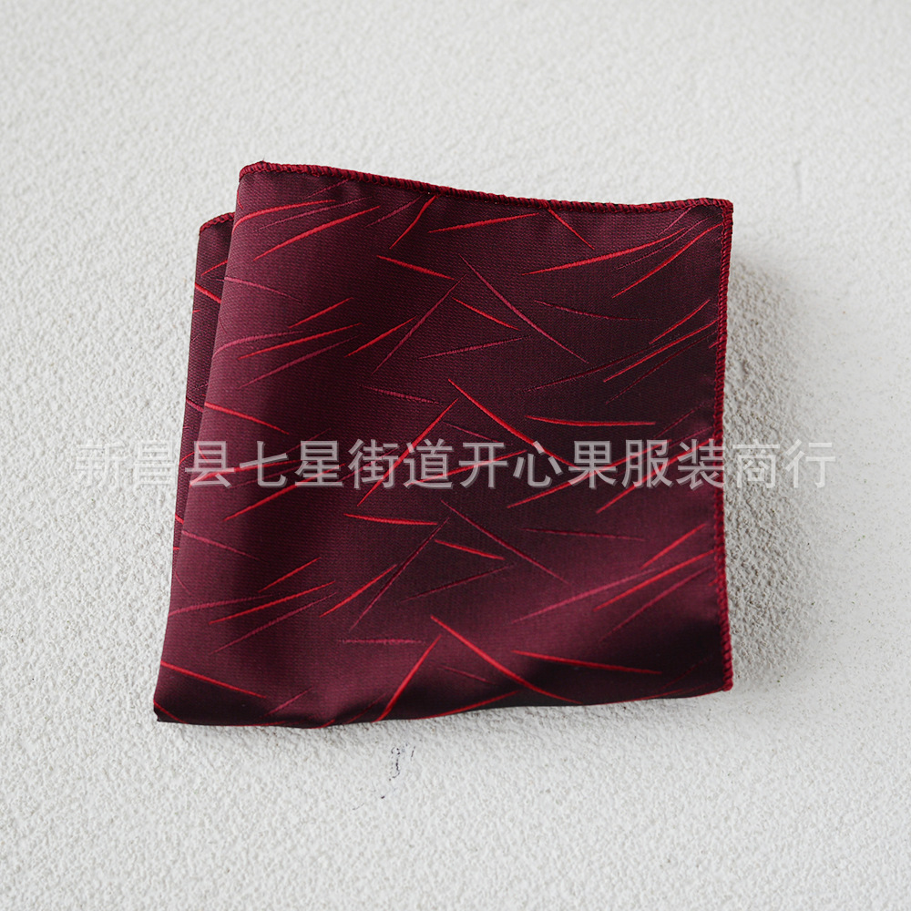 Picture of Men's suit small square scarf factory wholesale fashion polyester fashion accessories vintage embroidery pattern pocket towel men's clothing