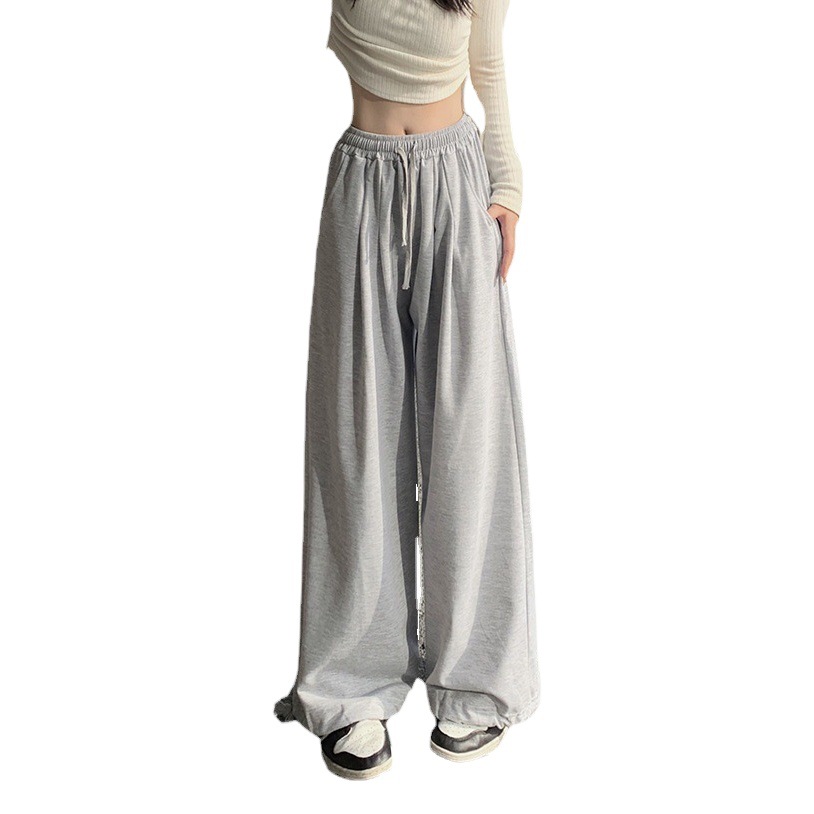 Quality 2022 Autumn Street literature retro women's pants wide leg pants high waist casual pants agent to join