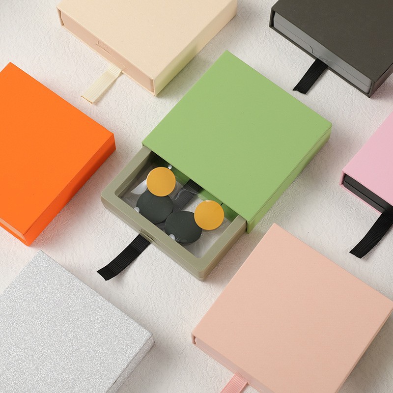 New Spot Jewelry Box Can Be DIY Drawer Packaging Box in Stock Exquisite Packaging Box Pull-Out Jewelry Storage Box Decoration