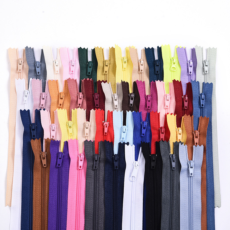Factory in stock direct sales No. 3 nylon closed zipper clothing pants luggage bag quilt cover doll zipper