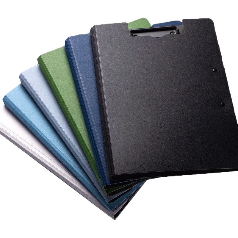 A4 office secretary clip thickened single and double Macaron color frosted data storage clip foam plate clip folder wholesale