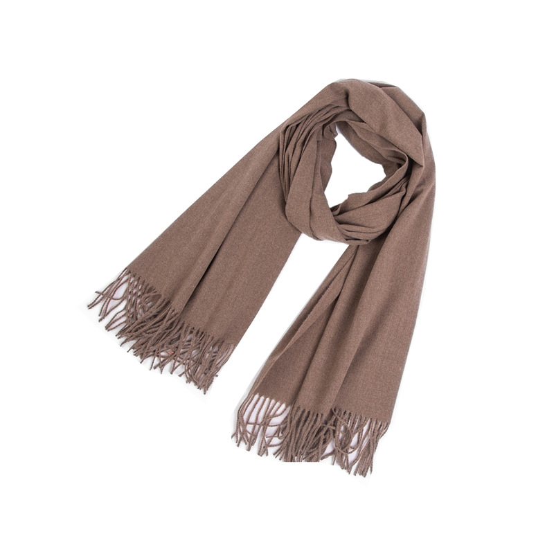 Picture of Foreign trade Europe and the United States new autumn and winter scarf women's polyester thorn hair tassel solid color scarf shawl dual-use manufacturers wholesale