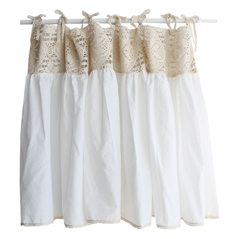 Cotton crochet half curtain curtain short curtain foreign trade cross-border e-commerce