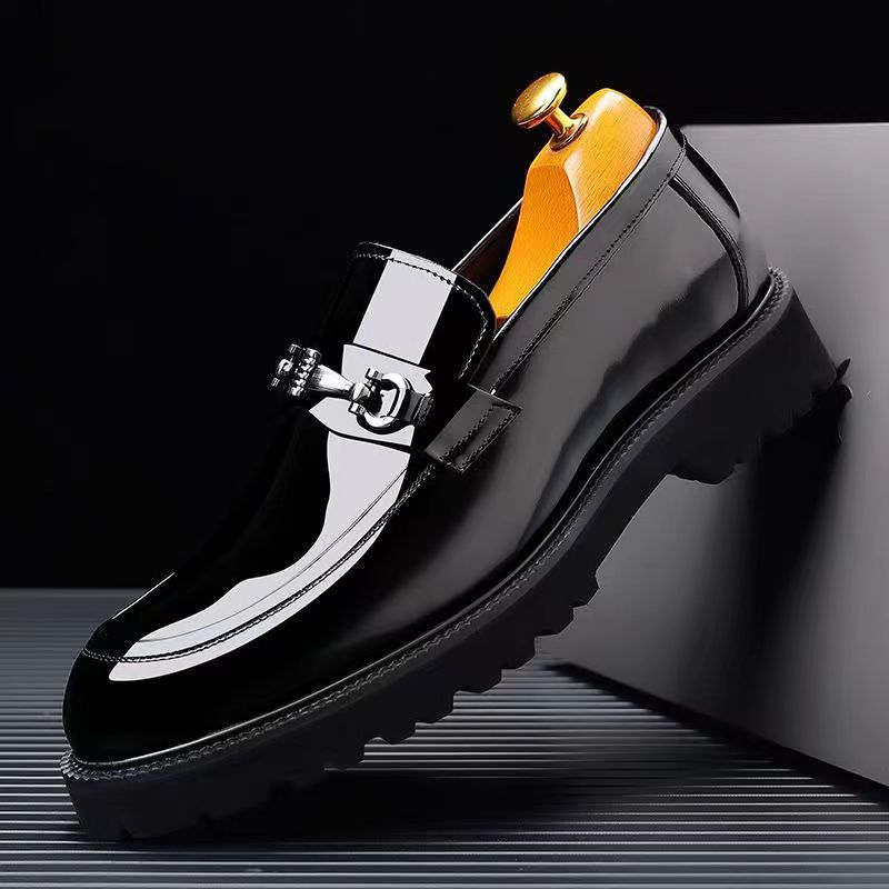 Cross-border plus size 47 48 Men's Shoes Spring Loafers Men's Business Casual Leather Shoes Slip-on Lazy Shoes