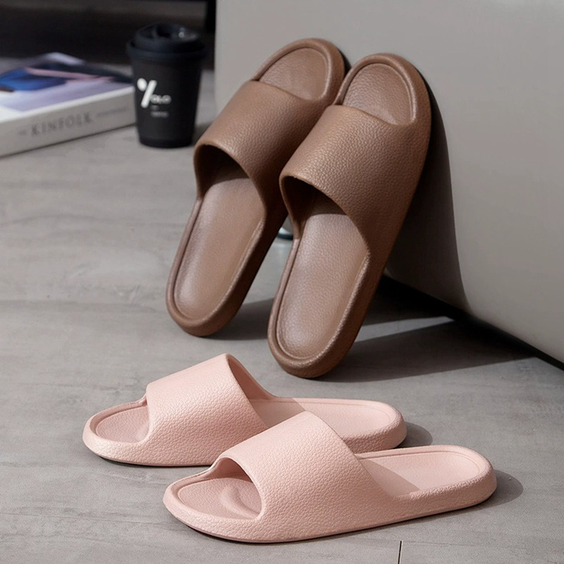 Picture of Slip-on slippers men's summer indoor and outdoor home home bathroom bath non-slip platform slippers women's summer
