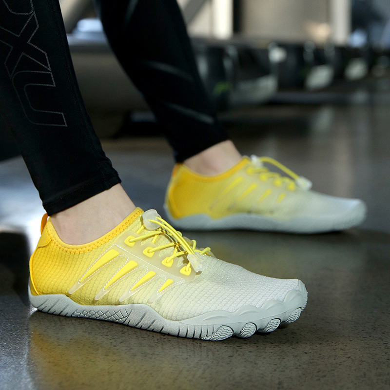 Indoor fitness shoes men and women's soft bottom rope skipping treadmill shoes women's non-slip yoga special shoes comprehensive shock absorption training shoes