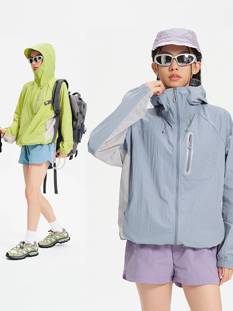 Mountain Original Yarn Lightweight Sunscreen Clothing UPF100 Outdoor Breathable Sunscreen Clothing Loose UV Protection Couple Jacket