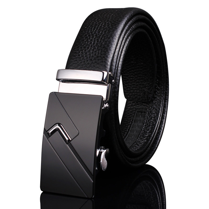 Picture of Men's Belt Leather High-end Automatic Buckle Casual Men's Cowhide Belt Men's Trousers Belt Men's Wholesale