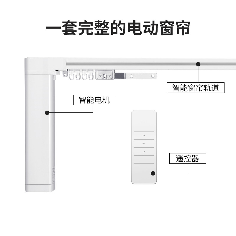 Picture of Intelligent curtain track Hyundai has been connected to Mijia APP remote control electric curtain motor track remote control