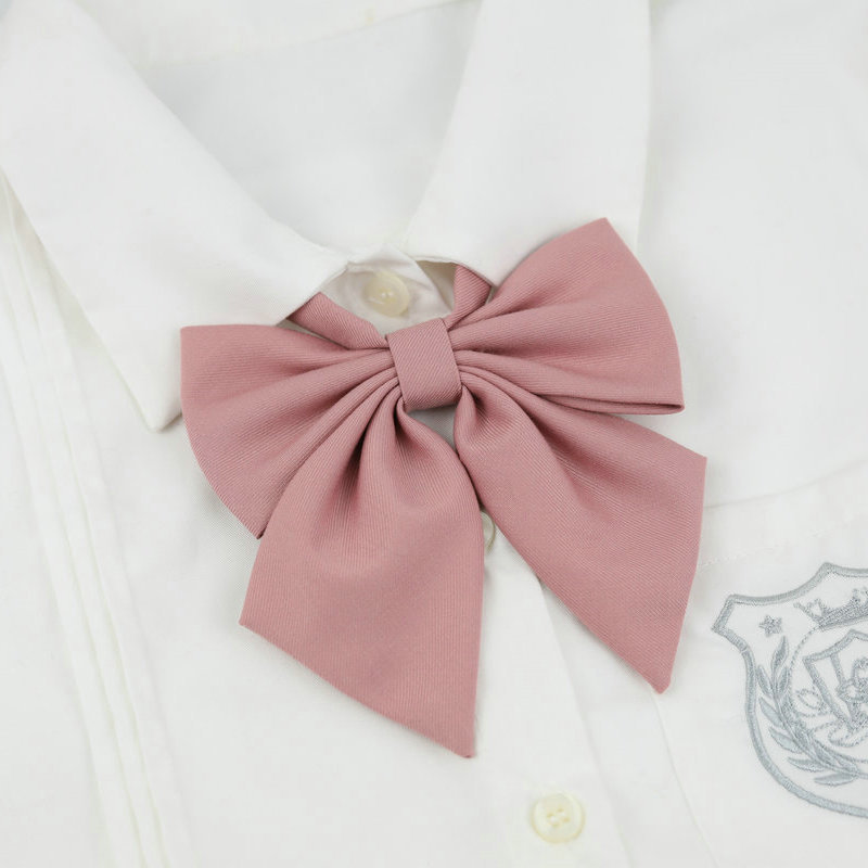 Picture of JK Uniform College Style Solid Color Female Student Bow Tie School Uniform Japanese Style Seikan Suit Bow Red Roots