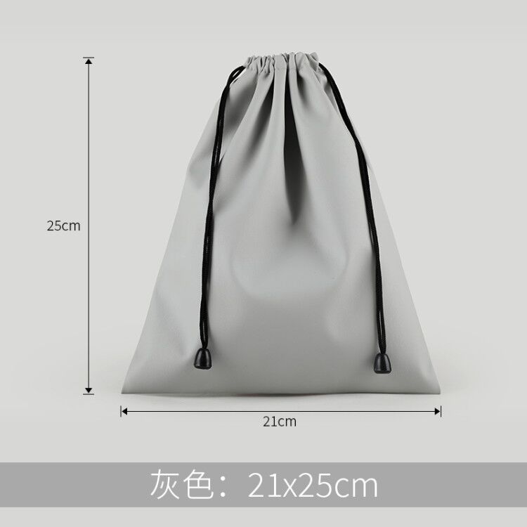 Picture of Color pu mobile power headset waterproof cloth bag mobile phone charging treasure drawstring pocket jewelry storage bag printing