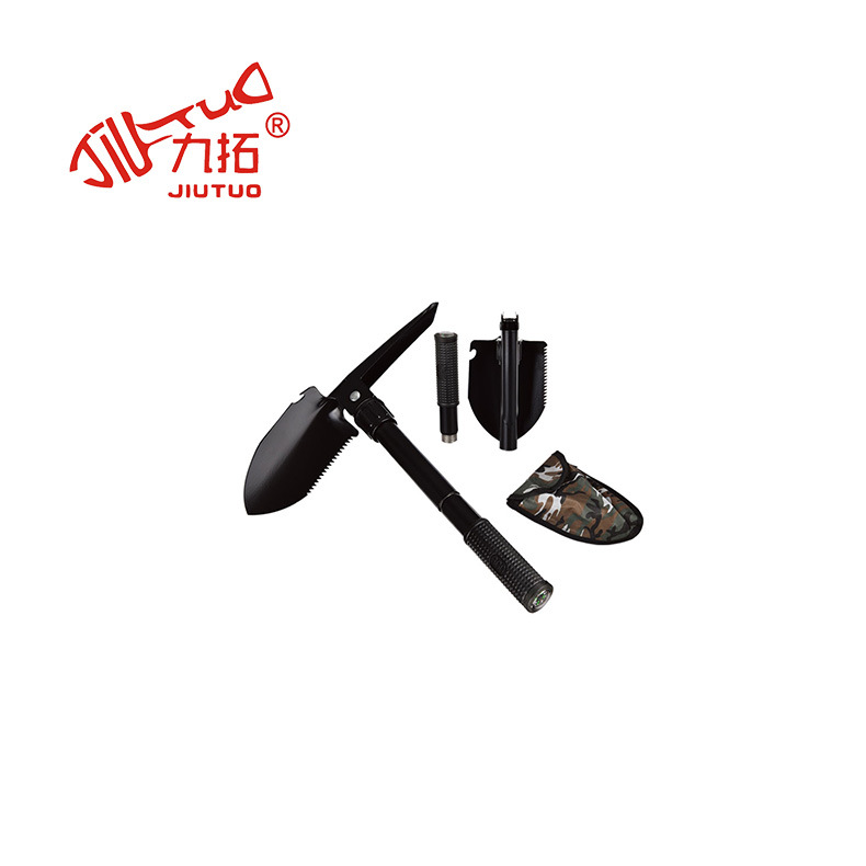 Jiuding Manufacturer Multifunctional Foldableing Shovel Outdoor Engineer Shovel Small Foldableing Shovel Weeding Pick Camping Portable Foldableing Shovel