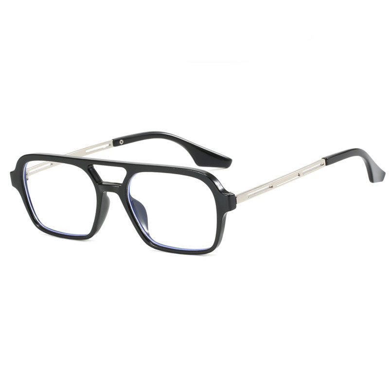 Picture of European and American Aviator Double Beam Sunglasses 2025 New Retro Square Sunglasses Ins Internet Celebrity Personalized Sunglasses