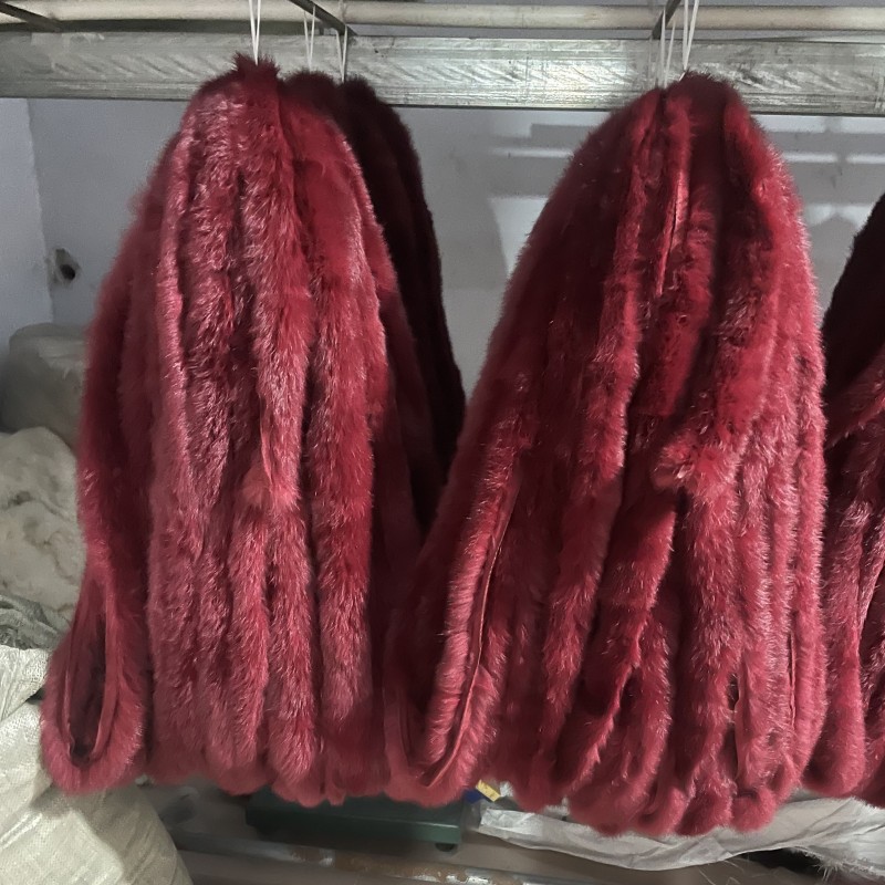 Picture of Wholesale rabbit wool strip 5cm fur hat strip DIY Tang suit Cape pet clothing fur strip wool strip wool edge