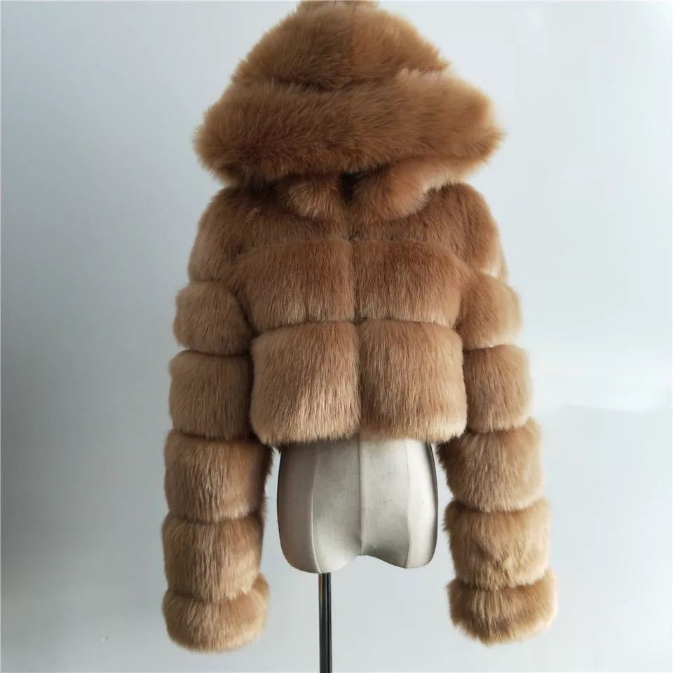 Picture of New imitation fur coat coat European and American fashion imitation fur factory wholesale Haining imitation fur fashion Joker