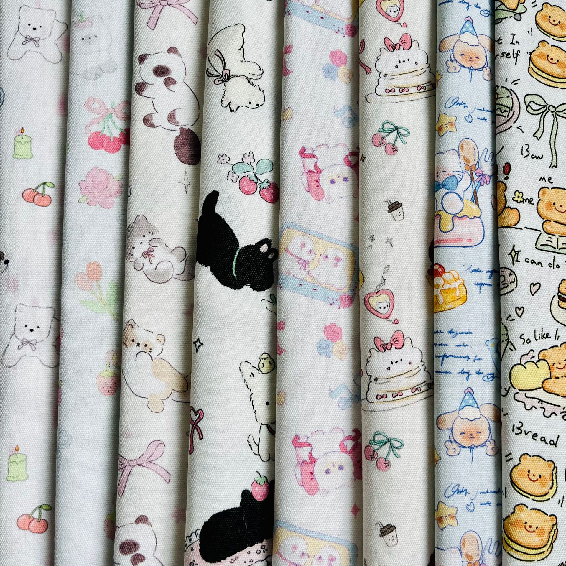 Picture of Bowknot Small Animal All-Cotton Canvas 1.5m Width 1.0m Price Bag Jacket Vest Handmade DIY