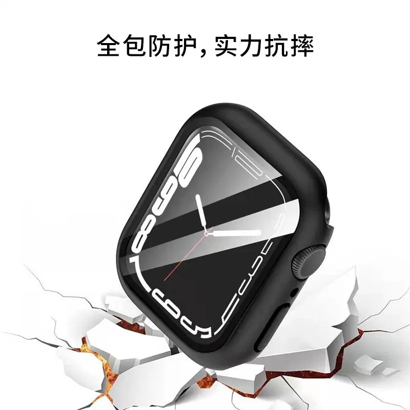 Picture of Apple Watch Protective Case Is Suitable for Iwatchs10 Watch Case, Anti-Fall Pc Spray-Coated Tempered Film, S11 Case and Film Integrated