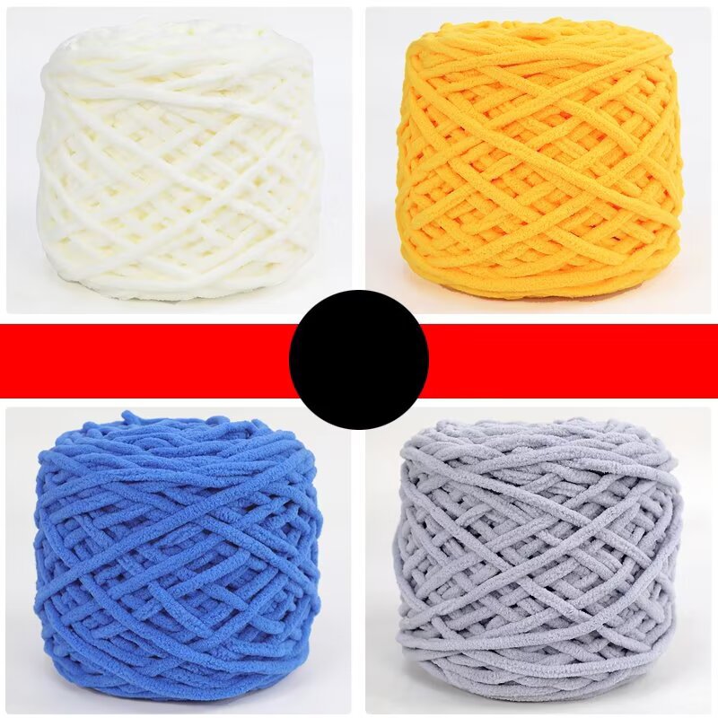 0.17kg Large Skeins of Yarn for DIY Crochet Slippers, Men's and Women's Knitting Scarves, Soft Chunky Yarn Balls