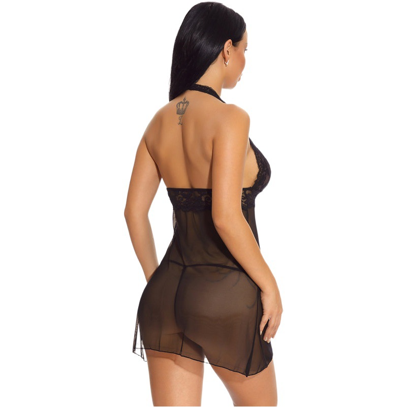Foreign trade Europe and the United States sexy sexy lingerie women's new pajamas large size lace women's casual nightgown wholesale