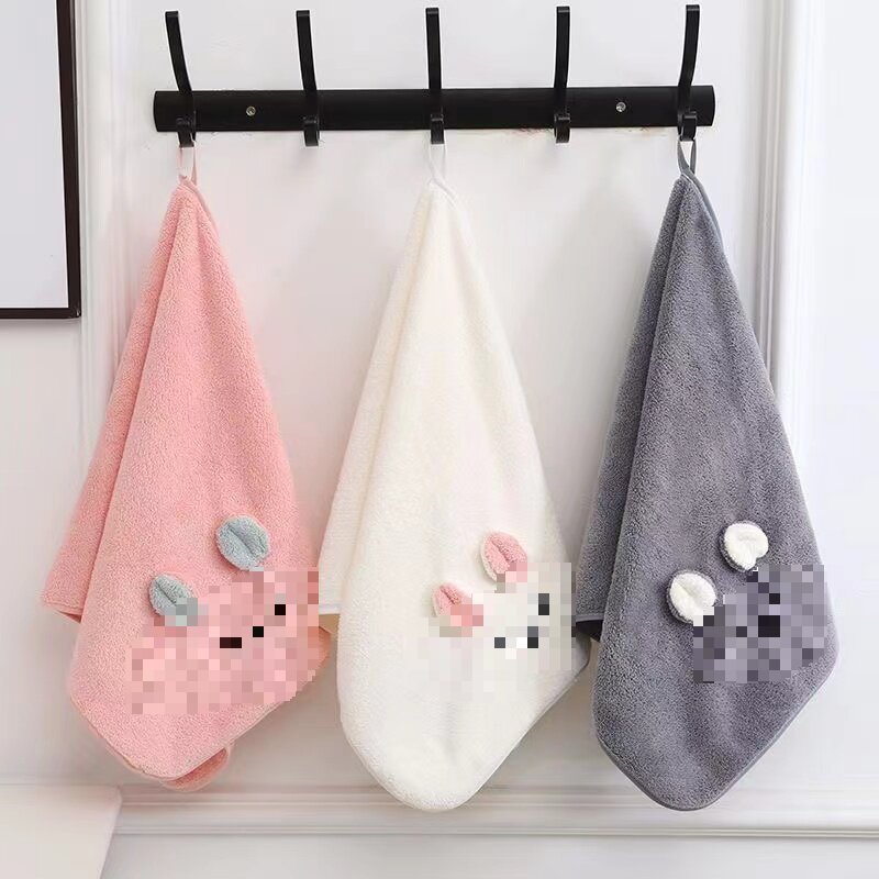 Factory wholesale coral fleece koala towel bath towel suit soft absorbent hair does not fade adult cartoon