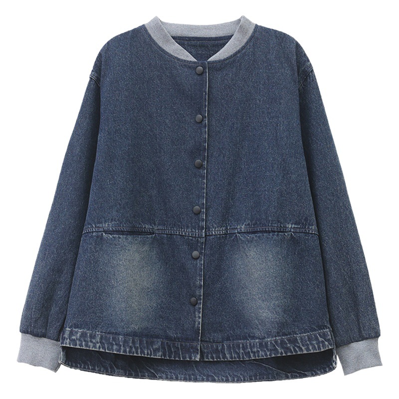 Picture of Mother's Spring and Autumn Fashion Foreign Style Denim Jacket 2024 New Middle-aged and Elderly Women's Casual Sports Denim Jacket