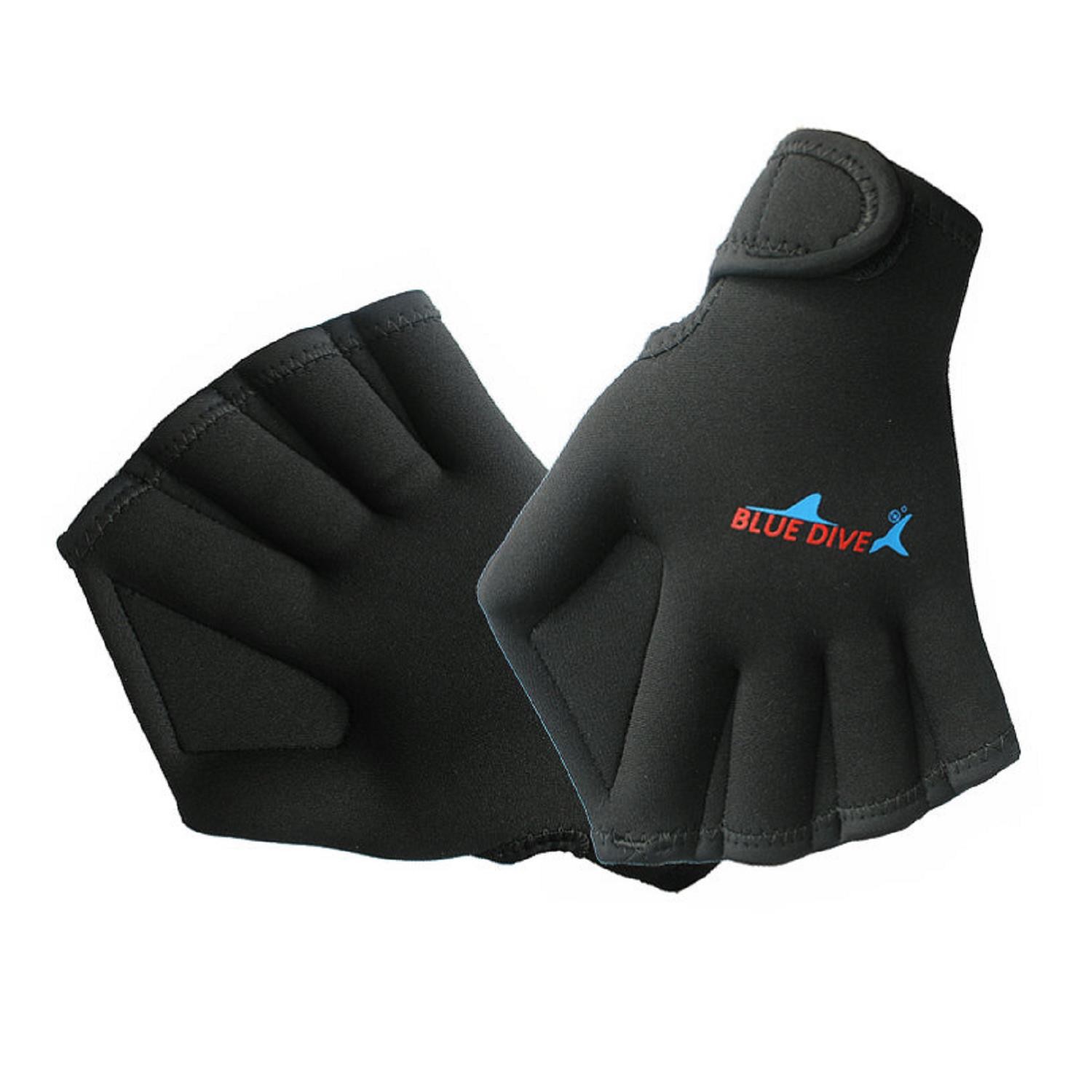 Picture of Adult Children's Diving Materials Swimming Gloves Finger Paddling Duck Palm Gloves Floating Diving Flipper Winter Swimming Diving Gloves