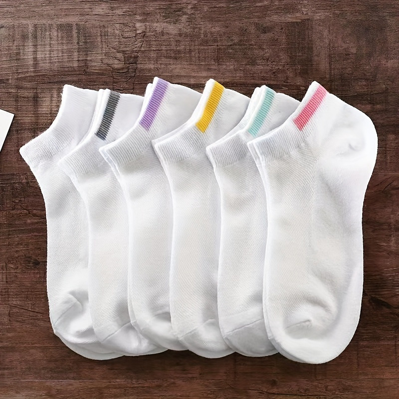 Picture of Socks Men's Summer Solid Color Black and White Grey Boat Socks Unisex Low Mouth Breathable Short Socks Low Top Socks