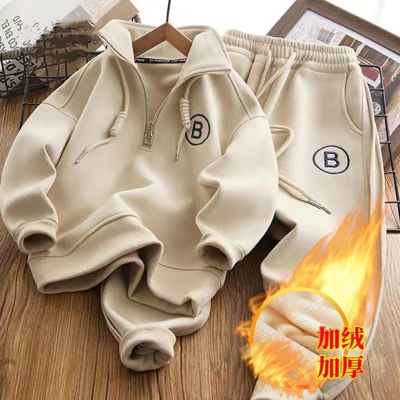 Picture of Children's sweater sports suit 2023 new large children's autumn western style boys loose clothes fat children's spring and autumn