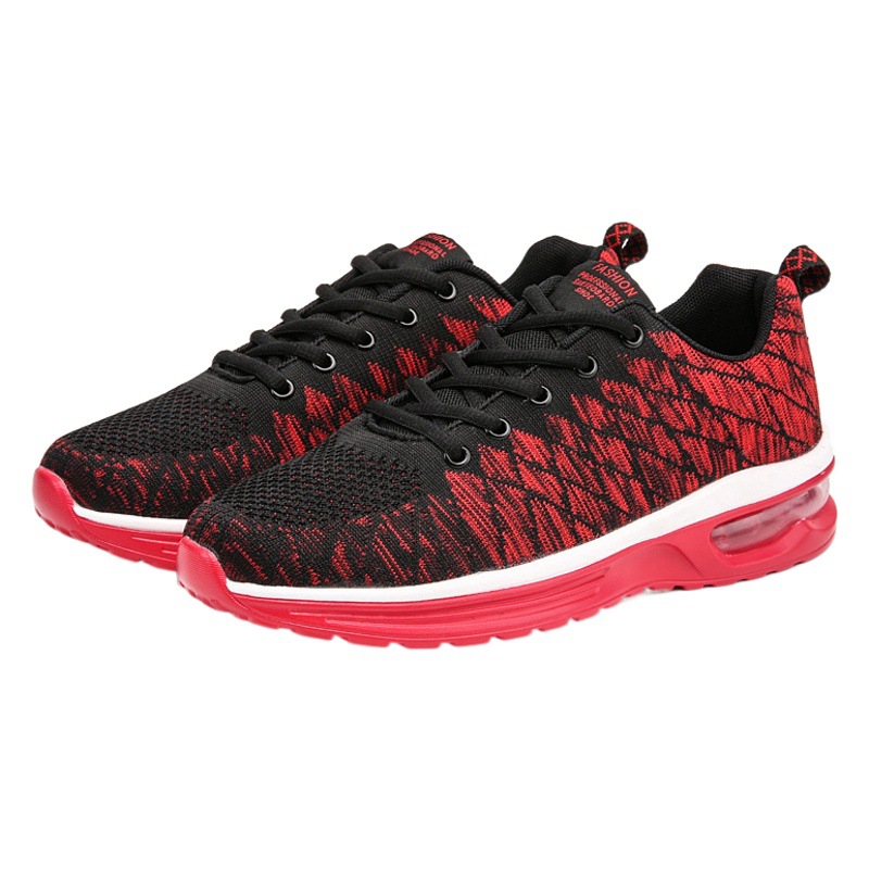 Autumn new fashion sports leisure fly woven breathable men's shoes cross-border plus size lightweight running shoes for foreign trade
