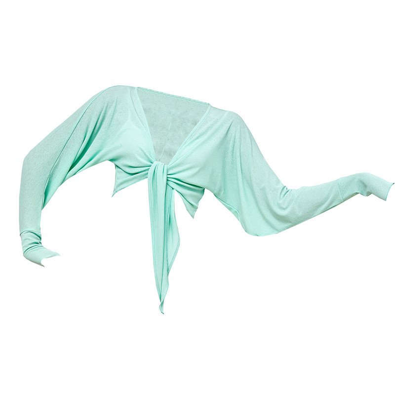 Picture of Modern Dance Practice Clothes Top Classical Jazz Belly Ballet Blouse Teacher Art Test Lace-up Body Dress Female