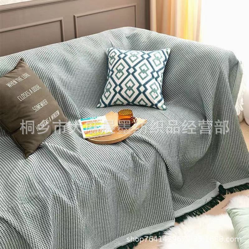 Picture of Multifunctional Sofa Towel Nordic ins Style Cover Cloth Full Cover Sofa Cushion Cover Blanket Single Triple Four Seasons Universal