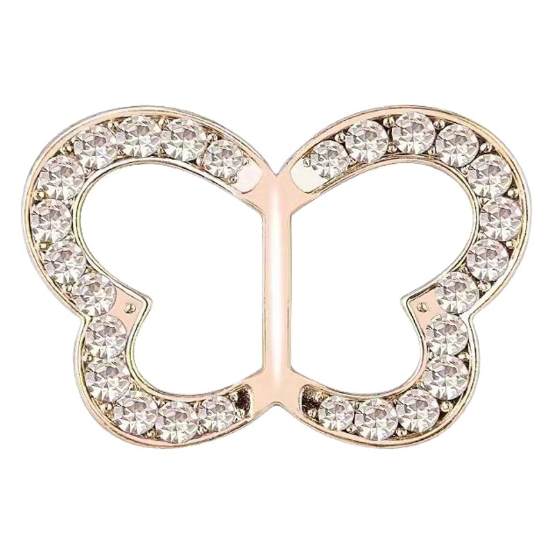 Silk Scarf Buckle for Knotting on the Corners of T-Shirts, Dual-Use Decorative Clip for Small Clothes, Korean-Style High-End Accessory for Women
