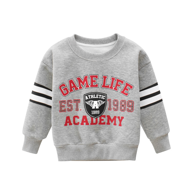Picture of 27kids Brand Children's Wear Autumn 2022 Korean Style Children's Sweatshirt with Velvet Boy's Clothes Baby Jacket