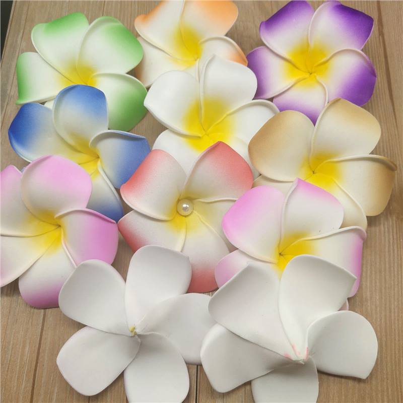 Picture of Supply 5/6/7/8/9cm frangipani hairpin headdress pe foam flower Thai coconut milk swimsuit accessories