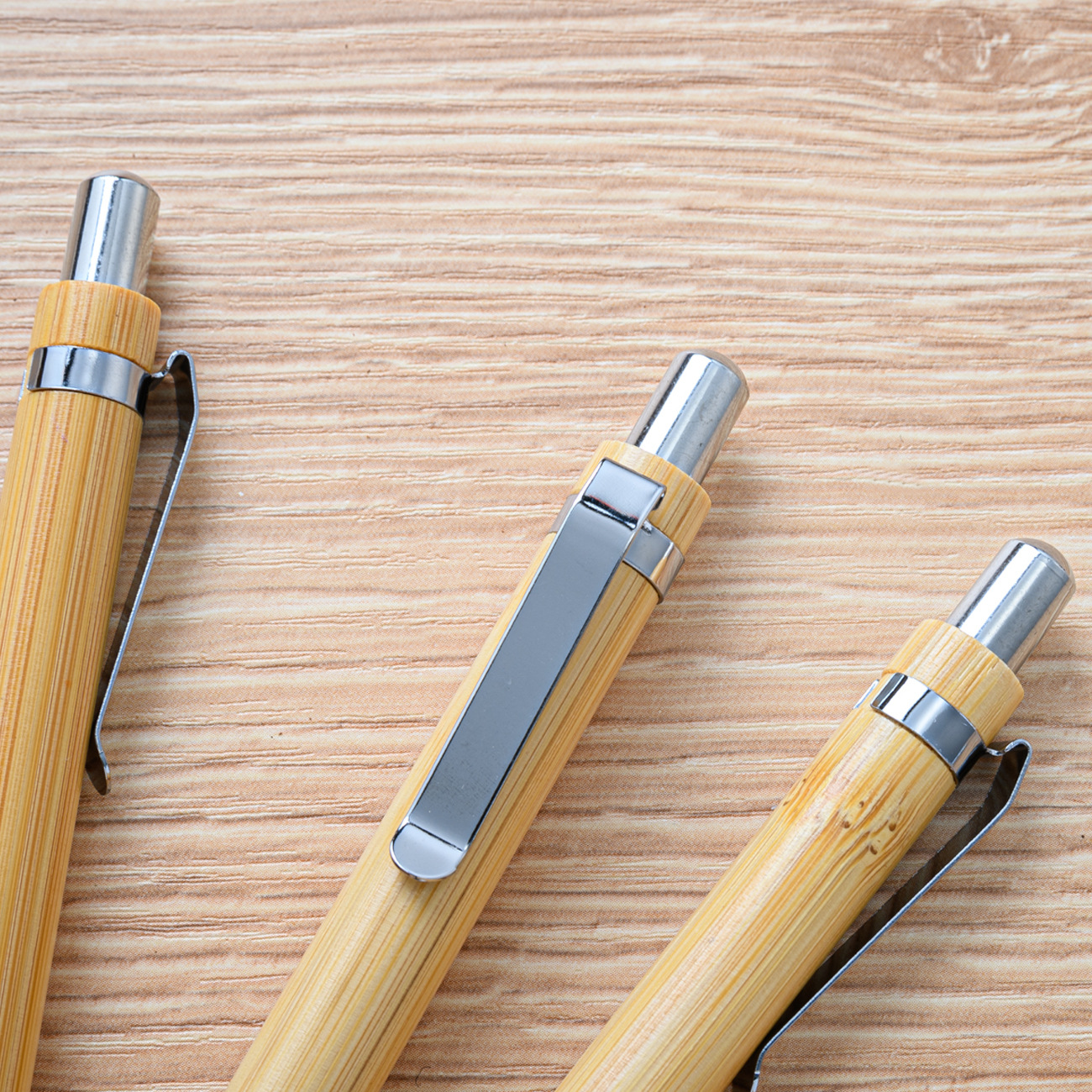 Picture of Spot bamboo wood material advertising pen ballpoint pen laser printing logo printing laser bamboo pen sign pen wholesale