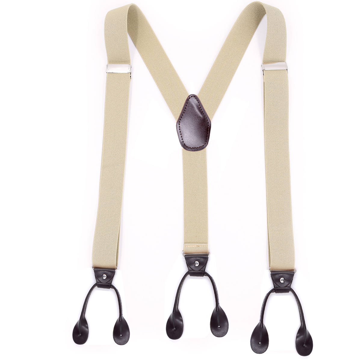 Picture of Cross-border supply adult men's leisure straps Y-shaped 6-clip elastic suspenders spot men suspenders