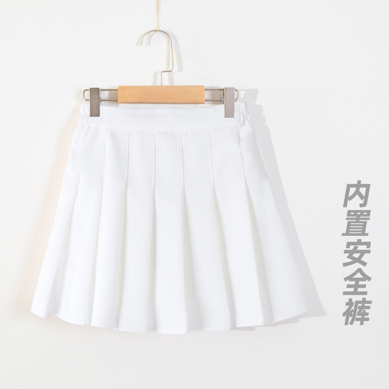 Picture of Girls Tennis Skirt Summer Girls Big Kids Sports Pleated Skirt New Summer Dress Children's JK Skirt Black All-Match