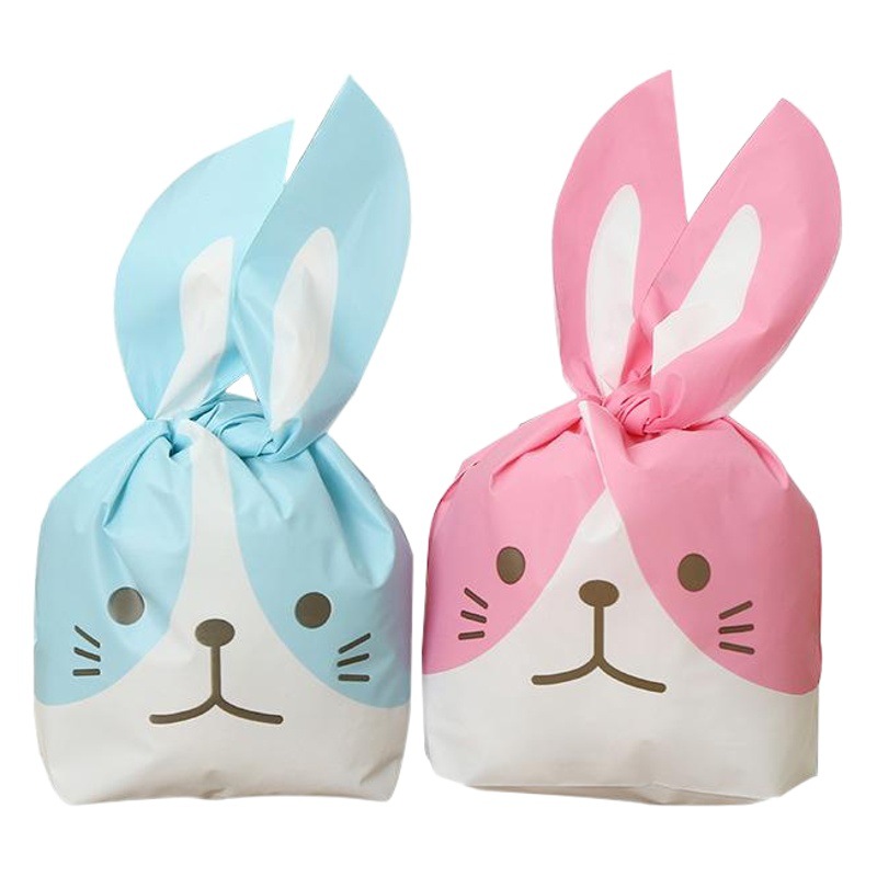 Cute rabbit ears candy cookies snack bag snack baking bag Children's Day gift packaging small bag