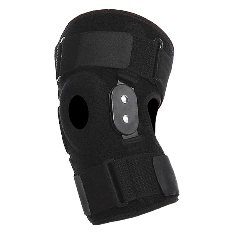 Sports steel plate strap knee pad foldable support reinforced patella silicone non-slip strap compression protection knee pad