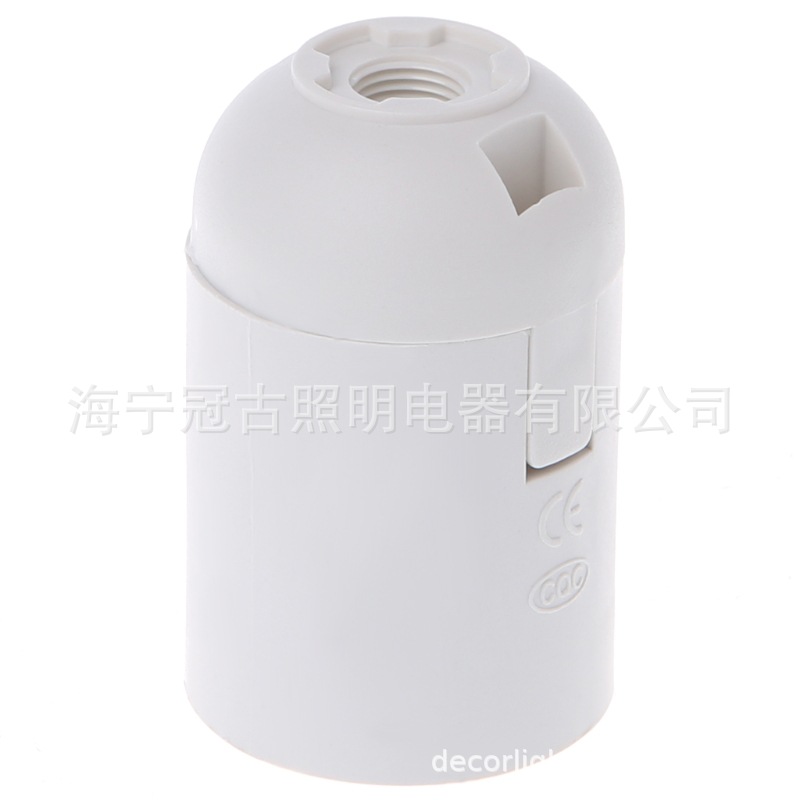 Picture of E27 plastic lamp holder holder cassette light body full teeth half teeth chandelier table lamp floor lamp wall lamp cap CE certification