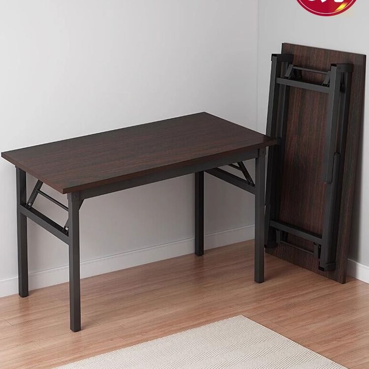 Rectangular Folding Table Simple Portable Dining Table for Home Rental Desk Computer Long Table Desk