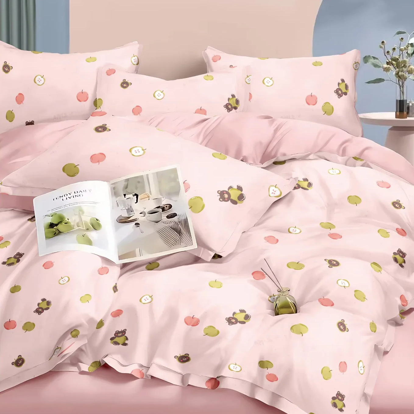 Wholesale Supply Class a 60 Count 113*173 Satin Cartoon Pure Cotton Fabric 1.6m Width