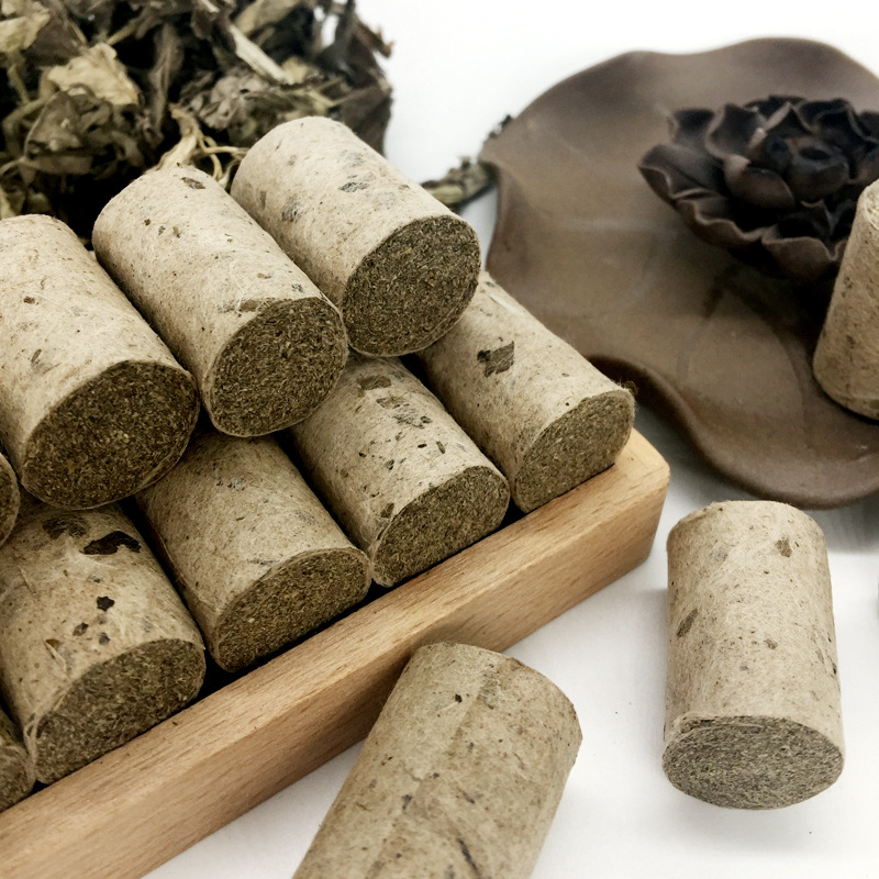 Artemisia argyi column factory wholesale Artemisia argyi stone mortar Artemisia column handmade moxibustion stick Artemisia argyi three years old mulberry paper